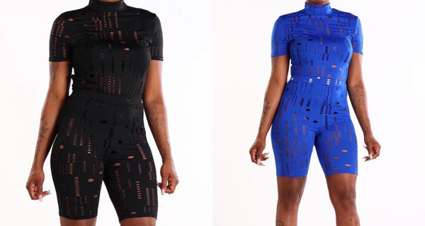 2 PC "Hold Up" short set